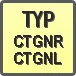 Piktogram - Typ: CTGNR/L